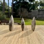 Silver Obsidian Ornaments
