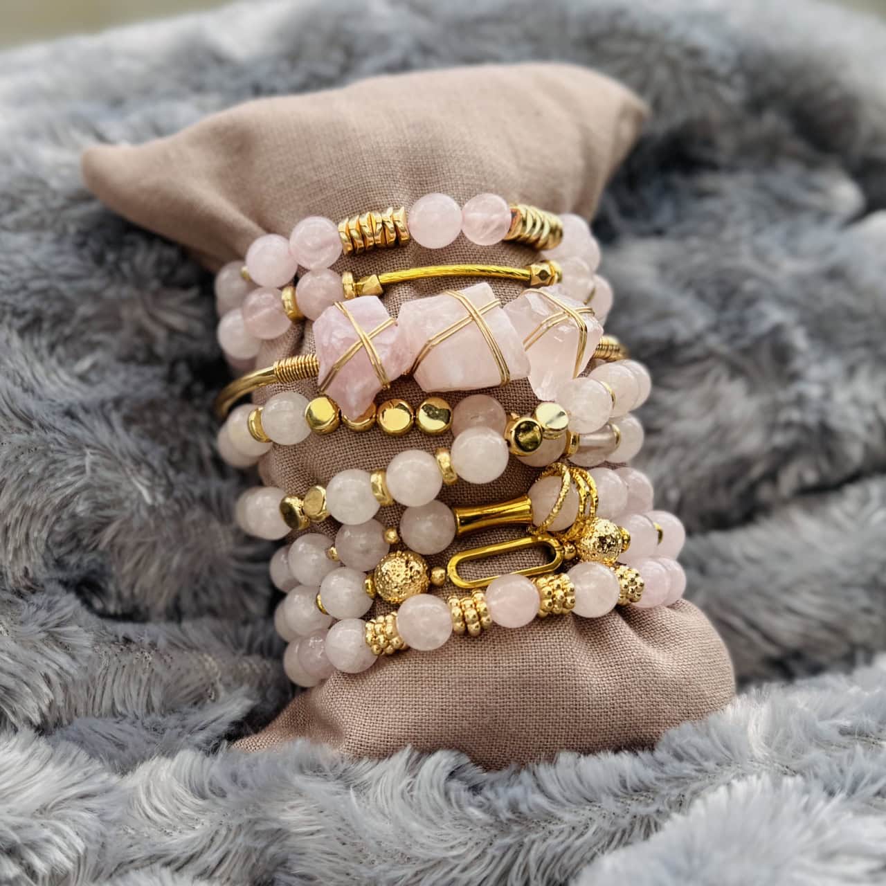 Rose Quartz Bracelets